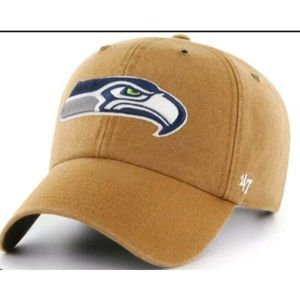 Seattle Seahawks '47 Carhartt Mens Brown Clean Up Adjustable Hat
